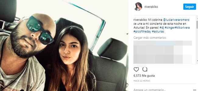 Lucía Rivera, la fan más incondicional de su tío Kiko