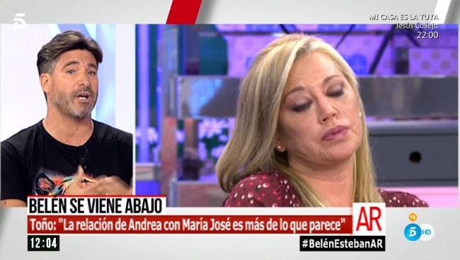 Toño Sanchís se pronuncia: "La relación de Andrea con María José es más de lo que parece"
