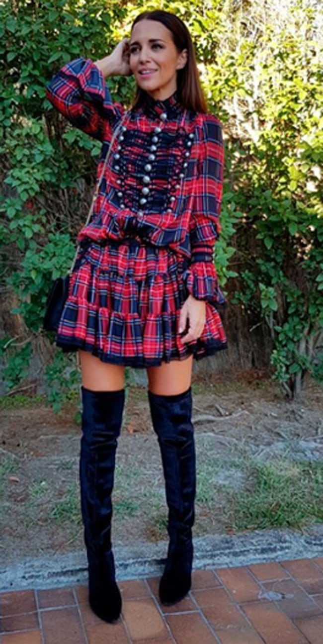 Paula Echevarría y su look de colegiala más sexy... y caro