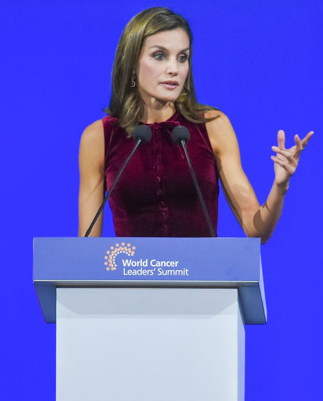 Letizia ejerce de "líder mundial" con glamour español