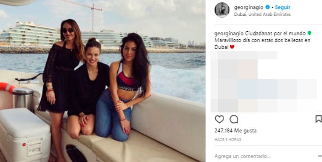 Georgina Rodríguez y Adriana Lima como dos buenas amigas en Dubái