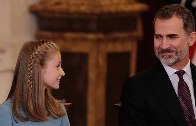 Rey Felipe y Leonor
