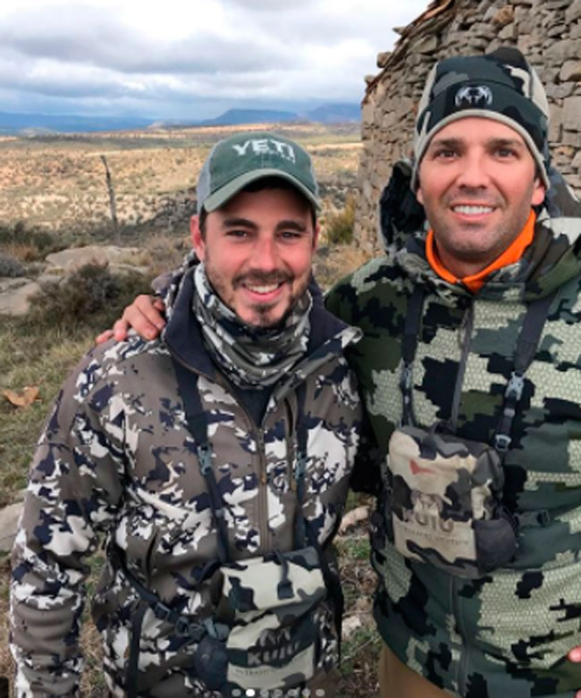 Donald Trump Jr., 'cazado' dando tiros por los montes de Teruel, ¿qué hace aquí?