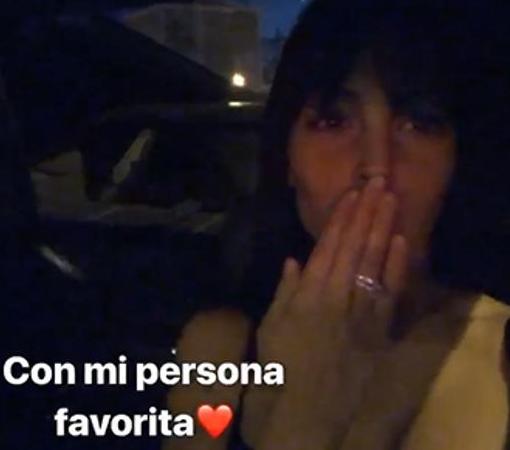Georgina Rodríguez en un momento del vídeo presumiento de anillo.