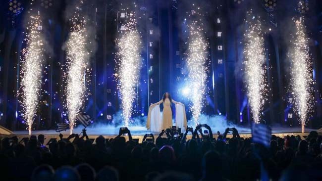 Una de las actuaciones de la Segunda Semifinal de Eurovisión