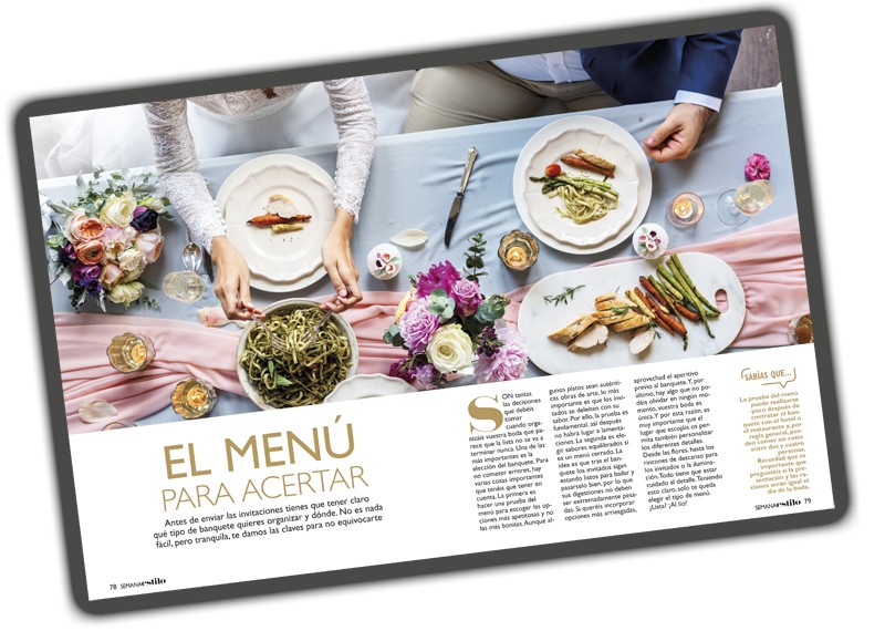 MENUS DE BODA