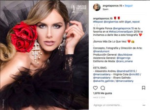 Ángela Ponce, la primera modelo transexual en ganar Miss Universo España