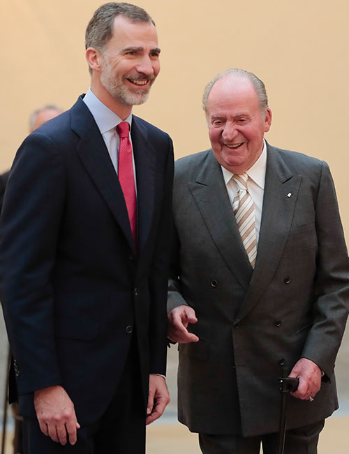 El Rey Juan Carlos en una fiesta en Castellón tras el encarcelamiento de Urdangarin