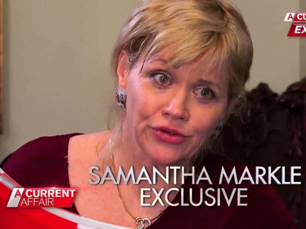 Samantha Grant en una imagen de una entrevista.