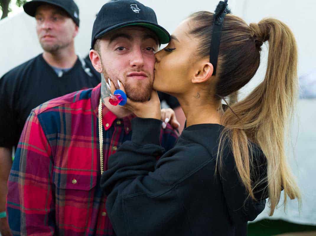 Mac Miller y Ariana Grande en una imagen de archivo.