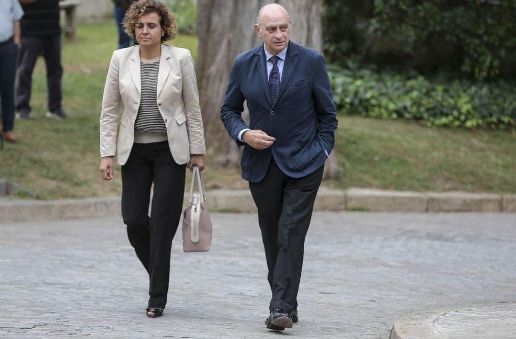 Los políticos Dolors Montserrat y Jorge Fernández Díaz