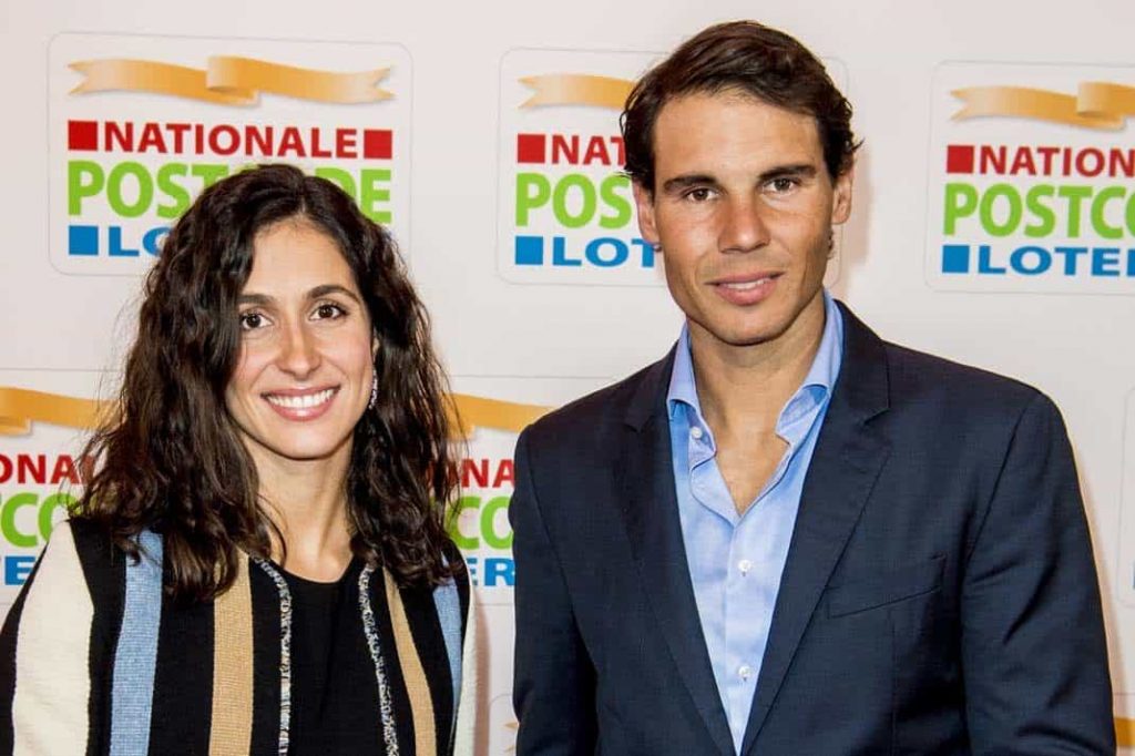 Tennislpayer Rafael Nadal and Maria Francisca "Xisca" Perello during the annual Goed Geld Gala in Amsterdam