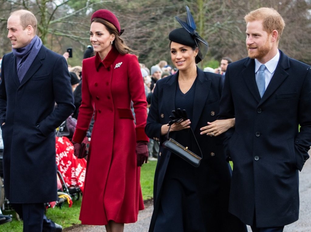 Meghan Markle, el príncipe Guillermo, Kathe Middleton y el príncipe Harry
