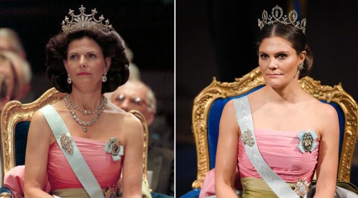 Victoria de Suecia lleva un antiguo vestido de su madre para los Nobel