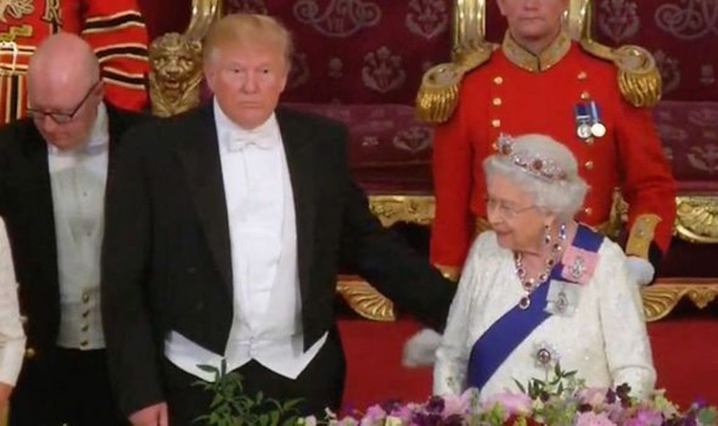Donald Trump e Isabel II