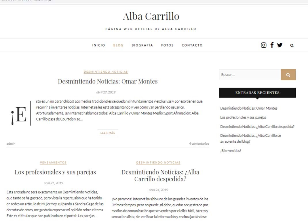Alba Carrillo blog