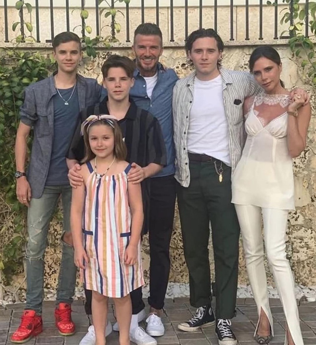 David Beckham Victoria Beckham familia