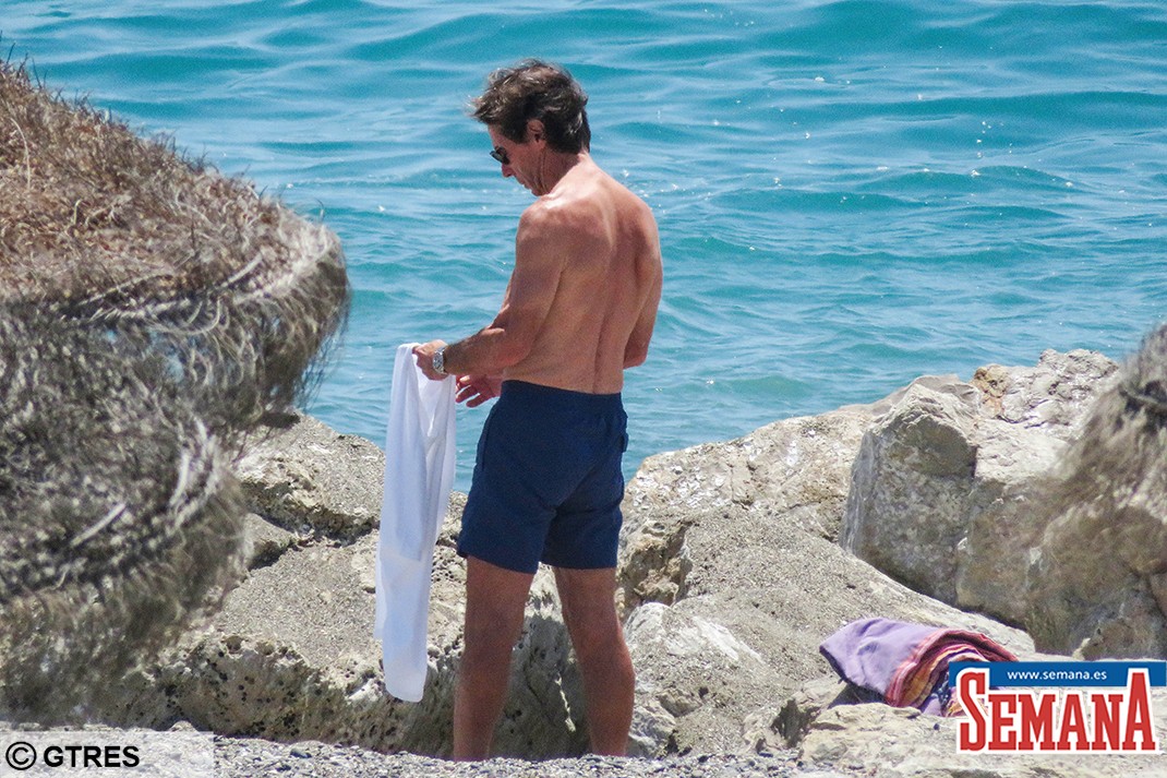 Former Spain President Jose Maria Aznar on holidays in Marbella on Thursday 18 July 2019.