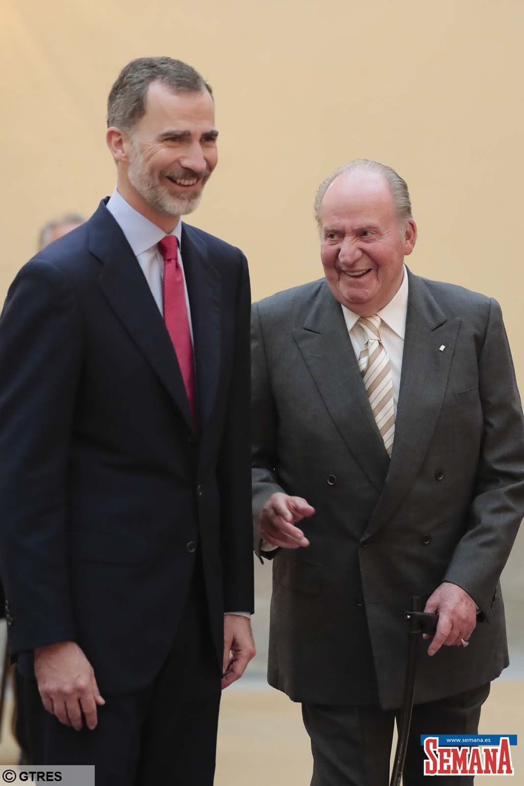 Rey Felipe VI y don Juan Carlos de Borbón