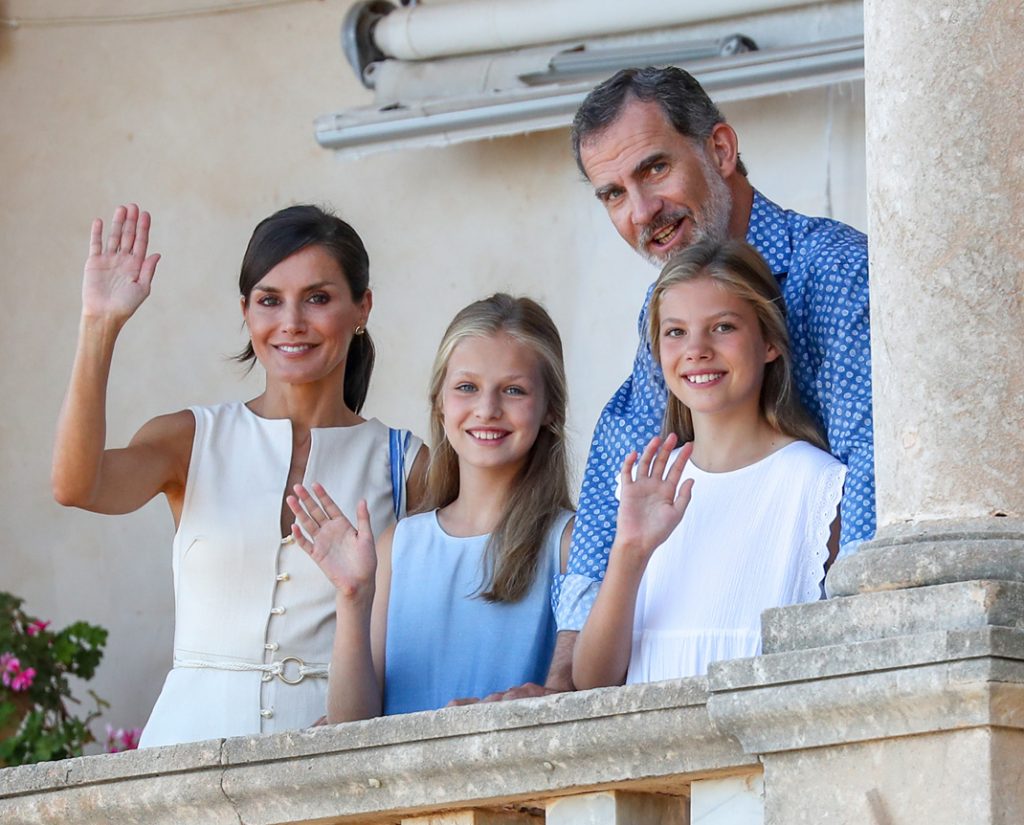 Reyes Felipe y Letizia con hijas Mallorca