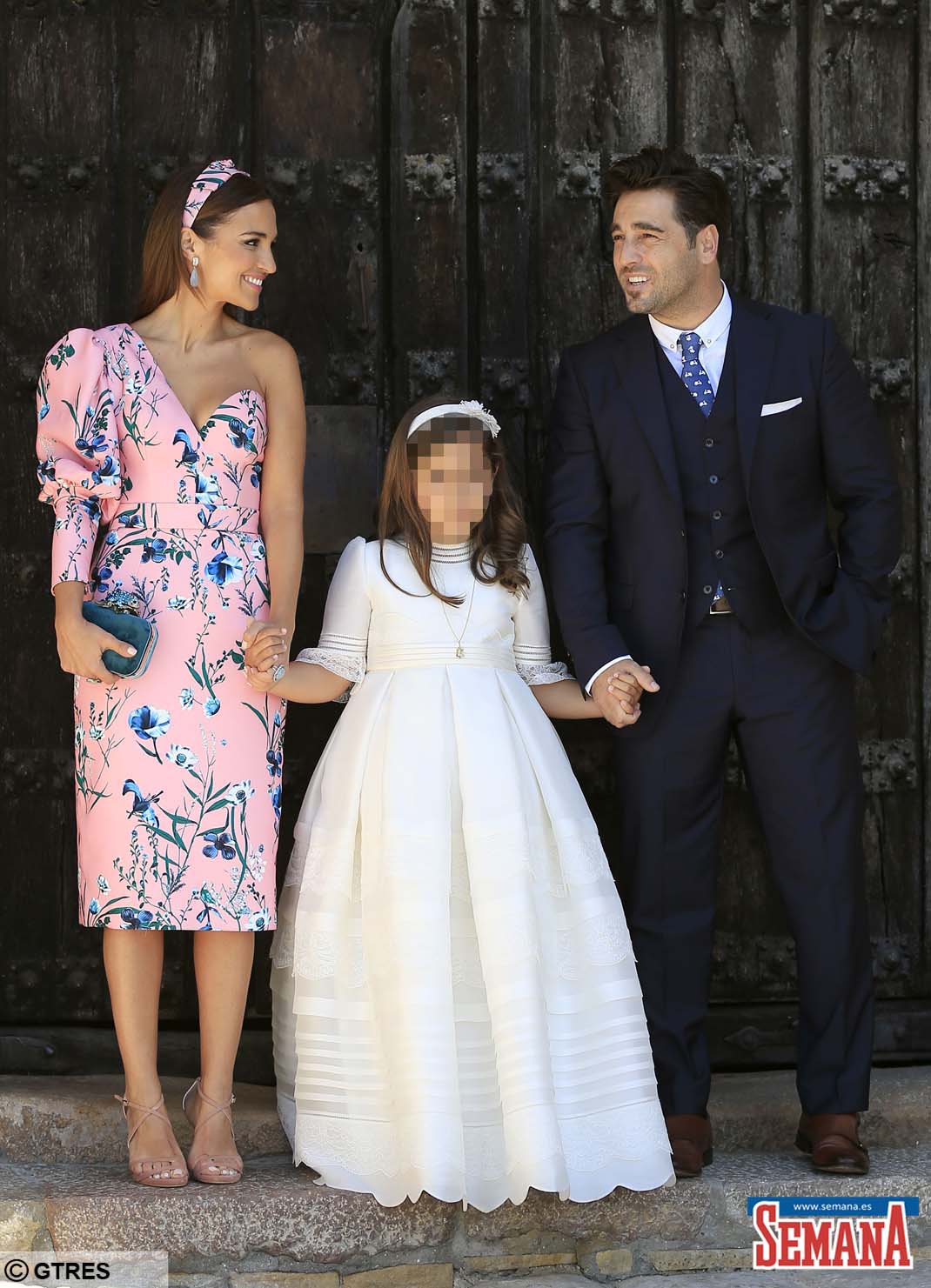Paula Echevarría y David Bustamante con su hija Daniella