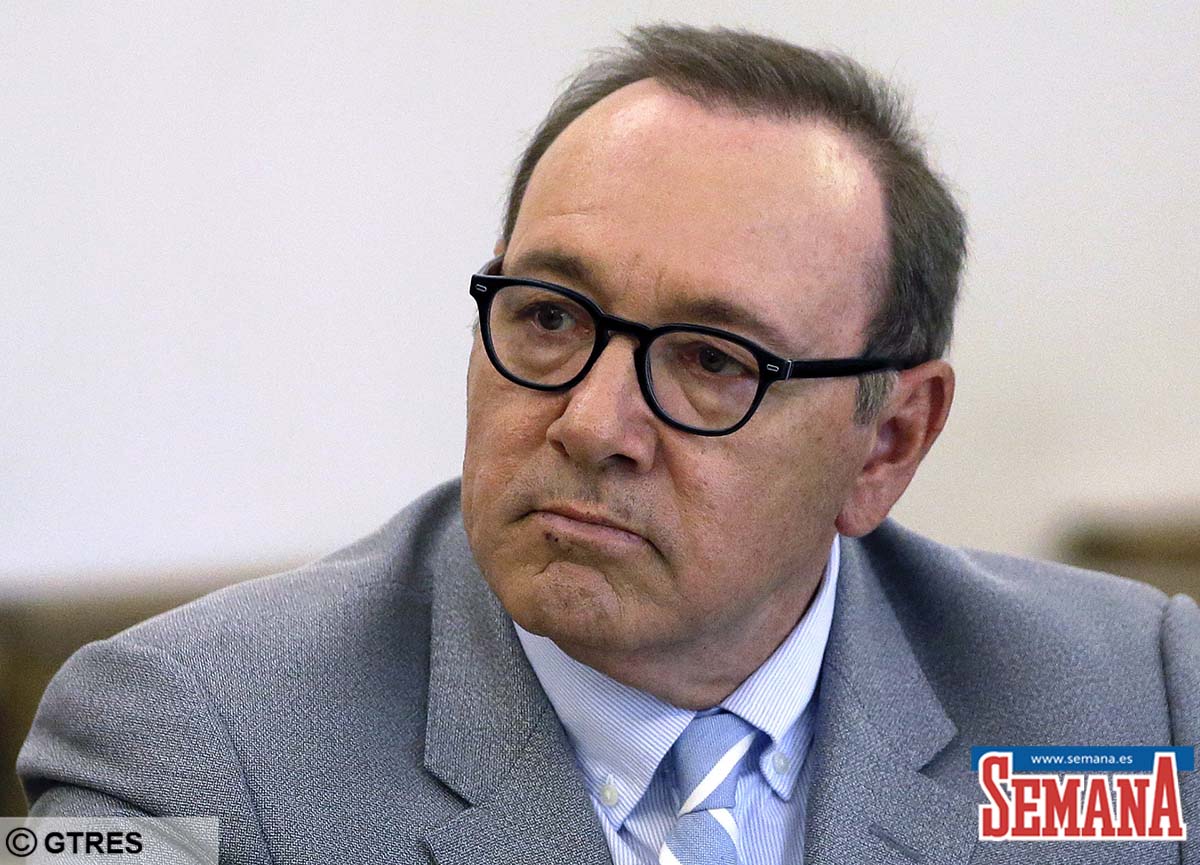 Actor Kevin Spacey addressing the court in a pretrial hearing on Monday, June 3, 2019, at district court in Nantucket, Mass.