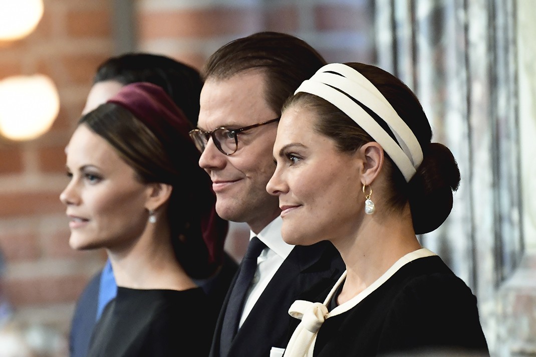 Prince Daniel, Crown Princess Victoria and Princess Sofia Hellqvist at the opening of the Parliament in Stockholm, Sweden on Tuesday, September 10, 2019