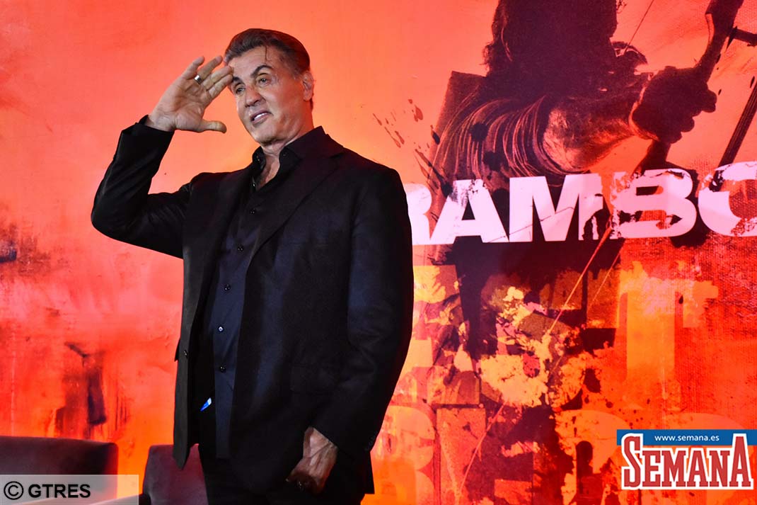 Actor Sylvester Stallone at photocall for 'Rambo: Last Blood' in Mexico City, Mexico. *** Local Caption *** .