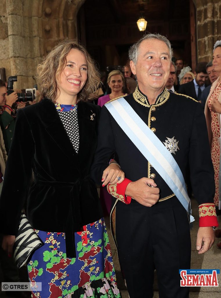 Jose Maria Michavila and Alejandra Salinas during the wedding of Irene Michavila and Ramon Llado in Candeleda on Saturday, 19 October 2019.