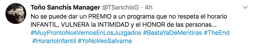 Toño Sanchís Belén Esteban