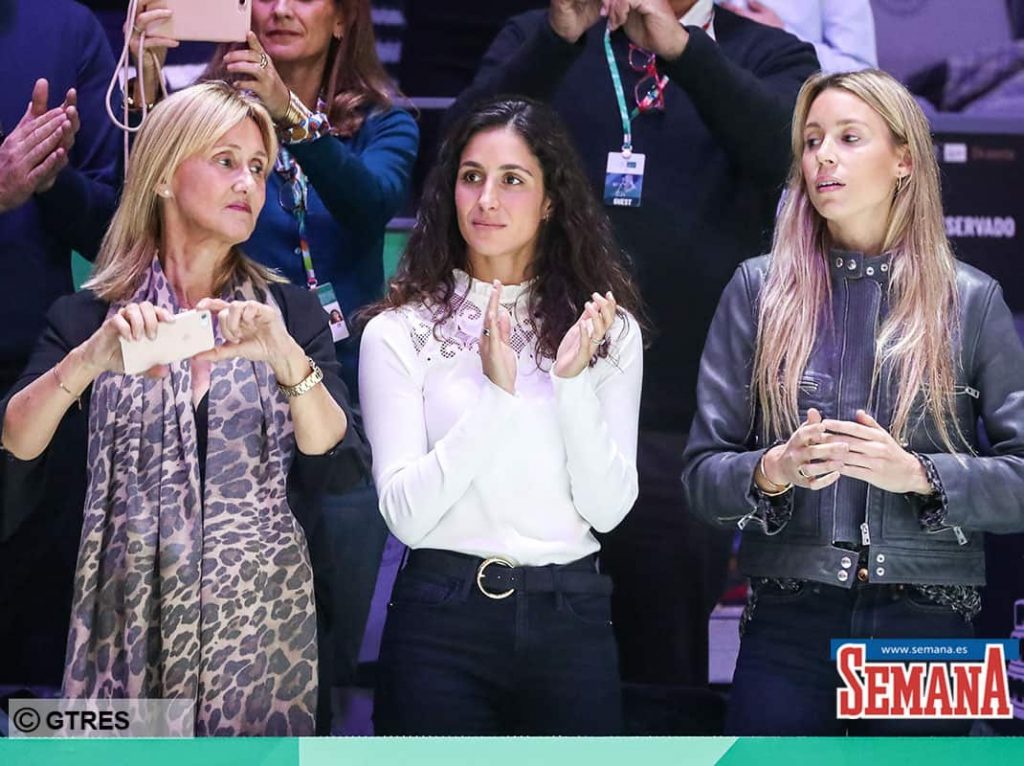 Xisca Perello, Maria Isabel Nadal and Maribel Nadal during Final, Day 7 of the 2019 Davis Cup at La Caja Magica on November 24, 2019 in Madrid, Spain.