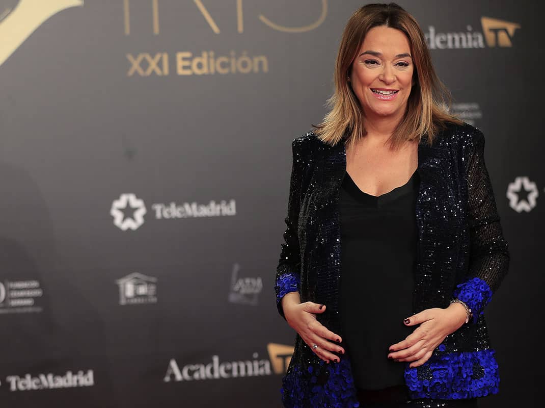 Presenter Toñi Moreno at photocall for the 21th Iris de la Academia de la Television Awards in Madrid on Monday 18 November 2019.
