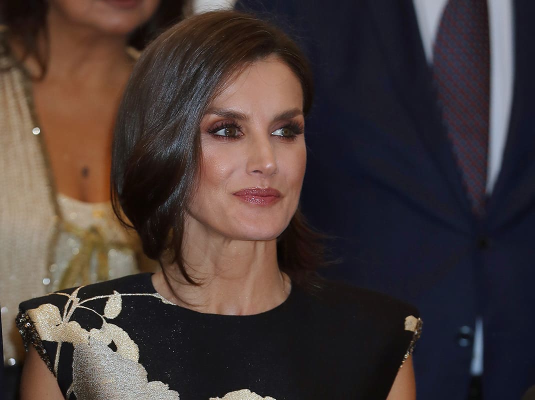 Spanish Queen Letizia during the delivery of the 36 edition of the Journalist Award "Francisco Cerecedo" in Madrid on Thursday, 28 November 2019.