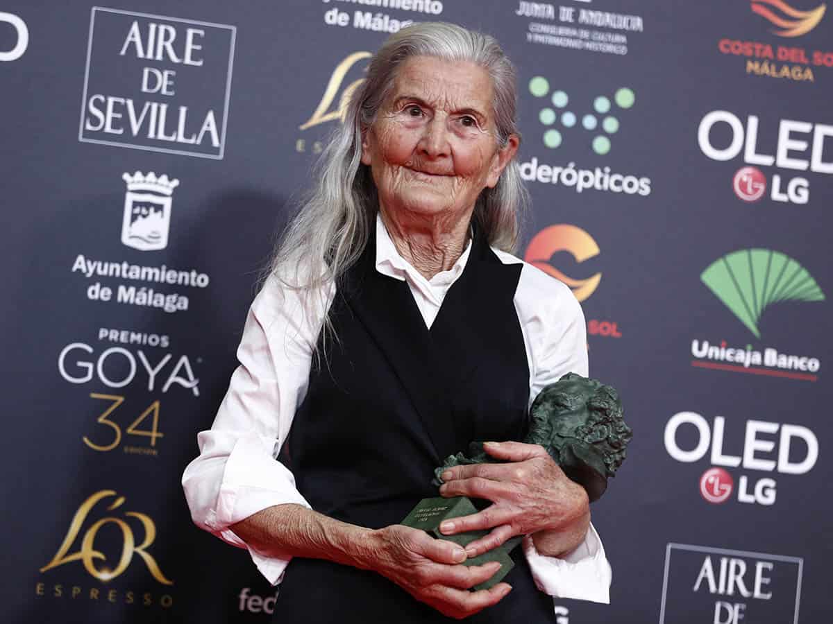 Benedicta Sanchez in the press room during the 34th annual Goya Film Awards in Malaga on Saturday, 25 January 2020.