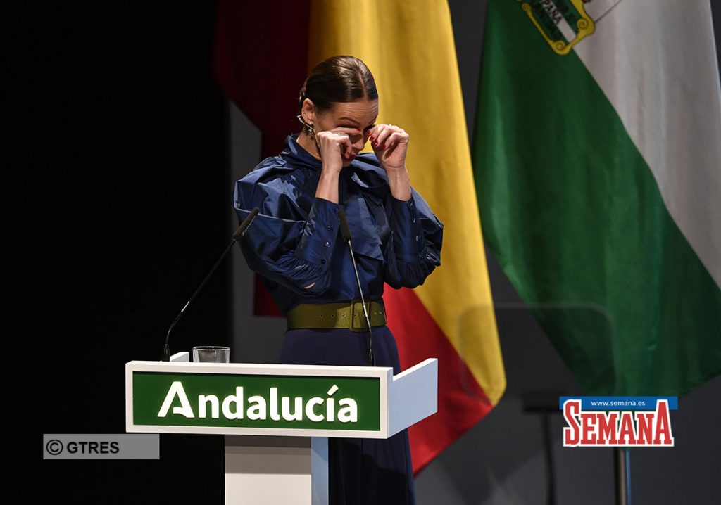 Model and presenter Eva Gonzalez during the gala of the delivery of the medals of Andalucia  in Sevilla on Friday 28 February 2020.