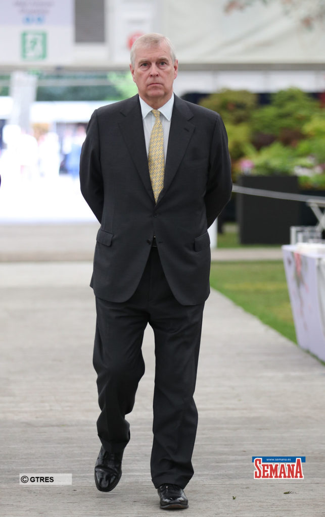 Prince Andrew during visit to the RHS Chelsea Flower Show at the RoyalHospital Chelsea, London. *** Local Caption *** .