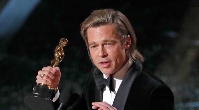 Brad Pitt dedica su primer Oscar como actor a sus hijos