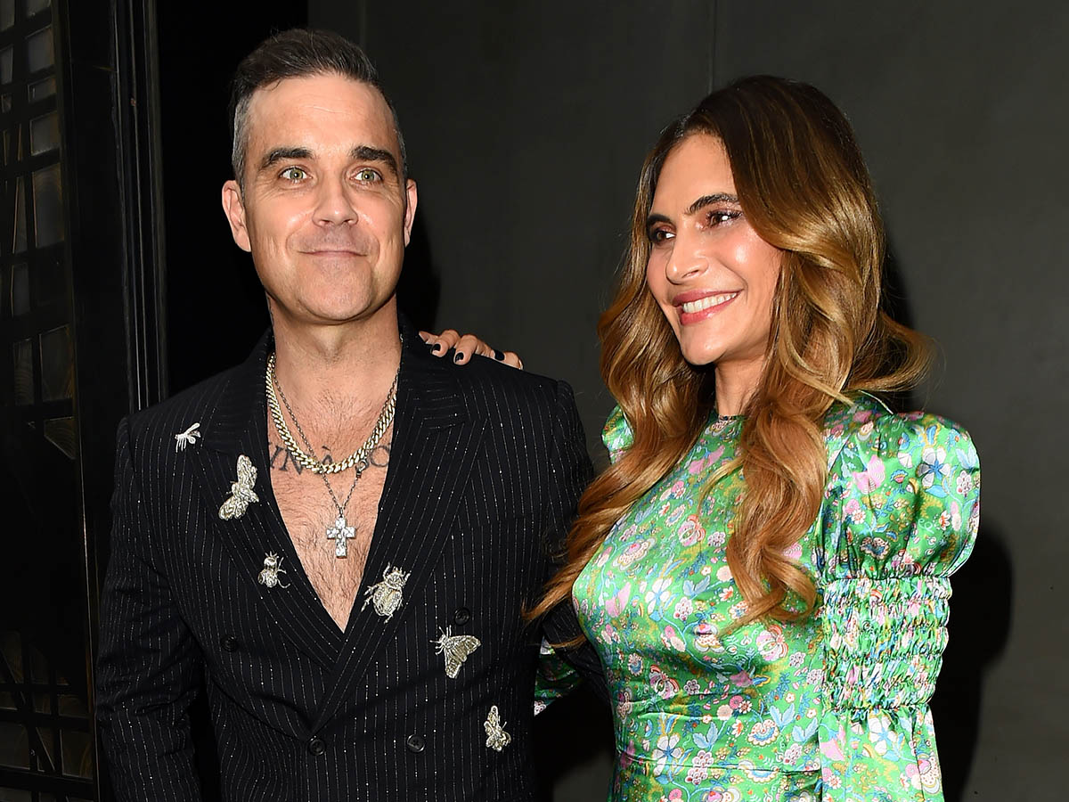 Singer Robbie Williams and Ayda Field arrive ITV Summer Party.