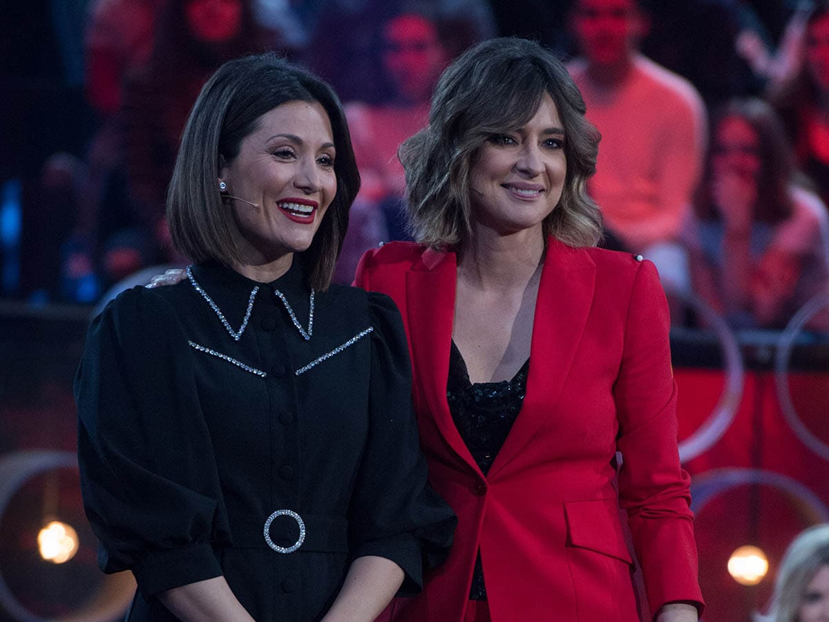 Sandra Barneda,Nagore Robles on tv show Debate: Isla de las tentaciones in Madrid on Friday, 14 February 2020.