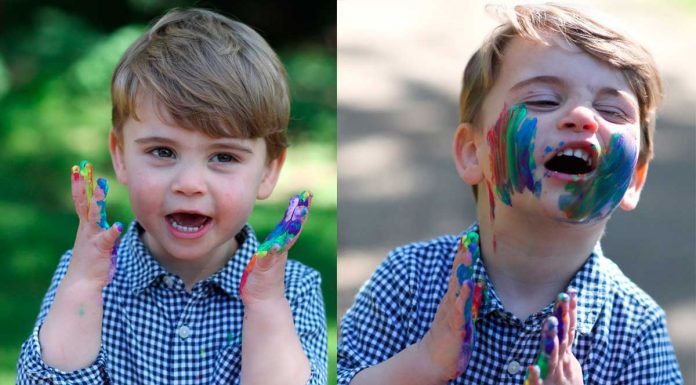 Louis de Cambridge se pinta de arcoiris por su segundo cumpleaños