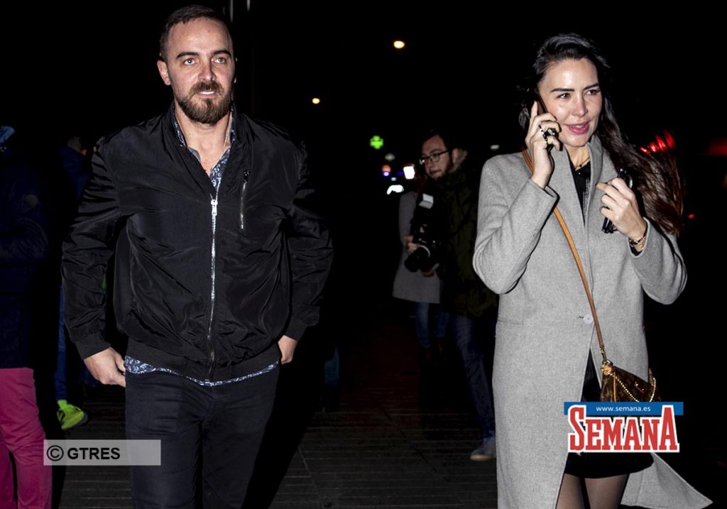 Model and former miss Vania Millan and Julian Bayon Diaz arriving EnriqueIglesias tour in Madrid on Saturday 07 December 2019.