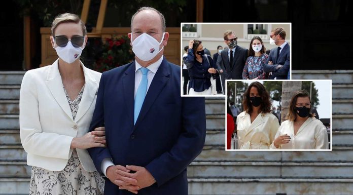 La familia real de Mónaco (con notables ausencias) reaparece muy protegida en su vuelta a la vida pública