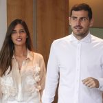 Soccerplayer Iker Casillas with Sara Carbonero receiving hospital discharge after a heart attack in Porto, Portugal, Monday, May 6, 2019.