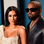 Kim Kardashian and singer Kanye West attending the Vanity Fair Oscar Party 2020  on February 9, 2020 in Beverly Hills, CA.