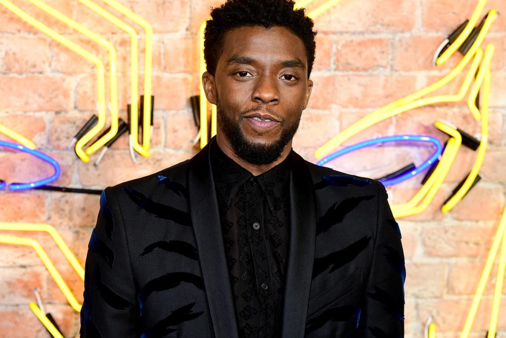 Chadwick Boseman who has died at home with his wife and family by his side, according to a statement from his family.