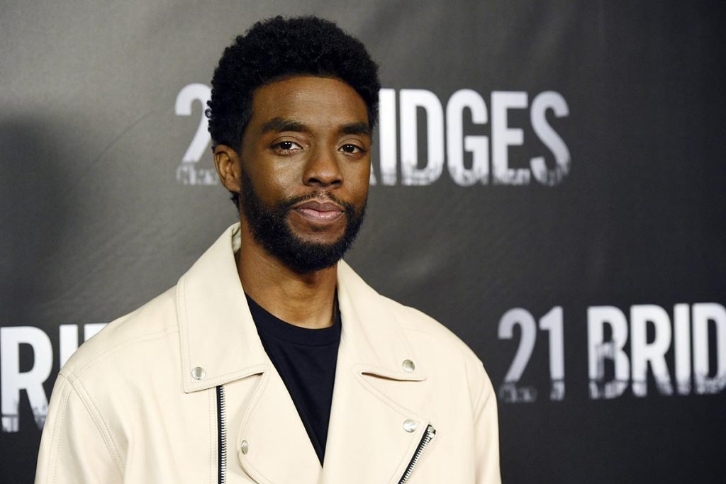 Actor  Chadwick Boseman at a photo call for the movie "21 Bridges" in Los Angeles, California, U.S., November 9, 2019.   *** Local Caption *** .