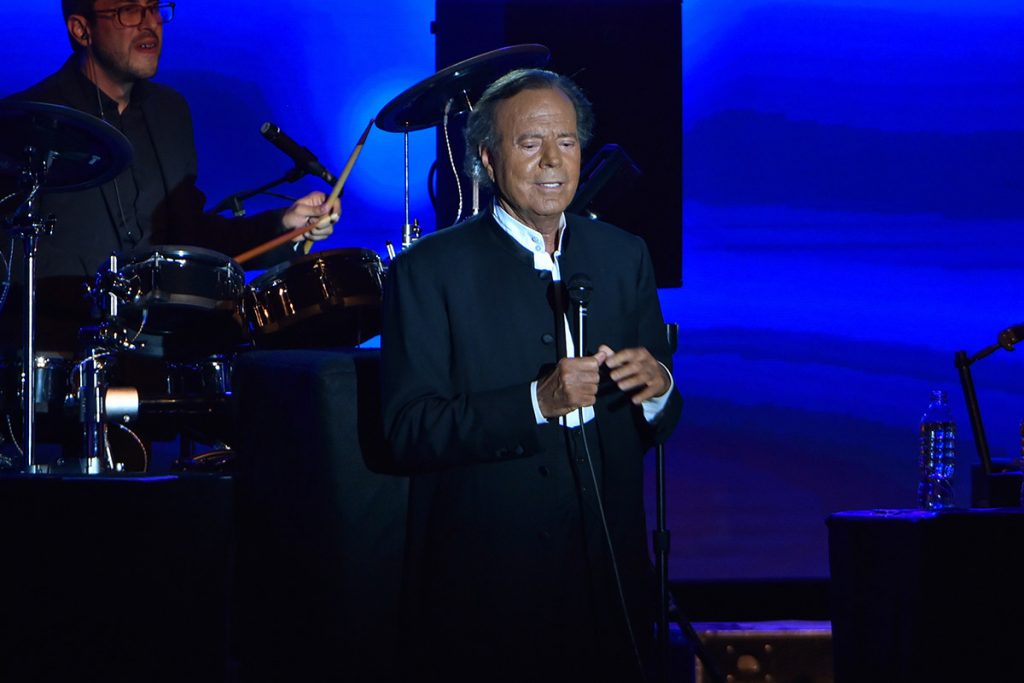 Julio Iglesias on concert in Monaco on 29/07/2016