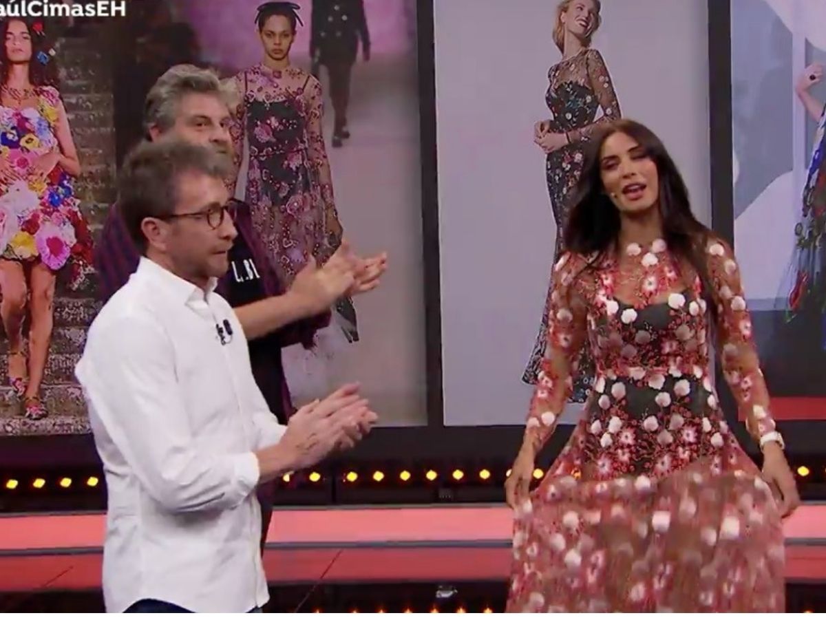 Pilar Rubio sorprende con un vestido transparente el 'El Hormiguero'