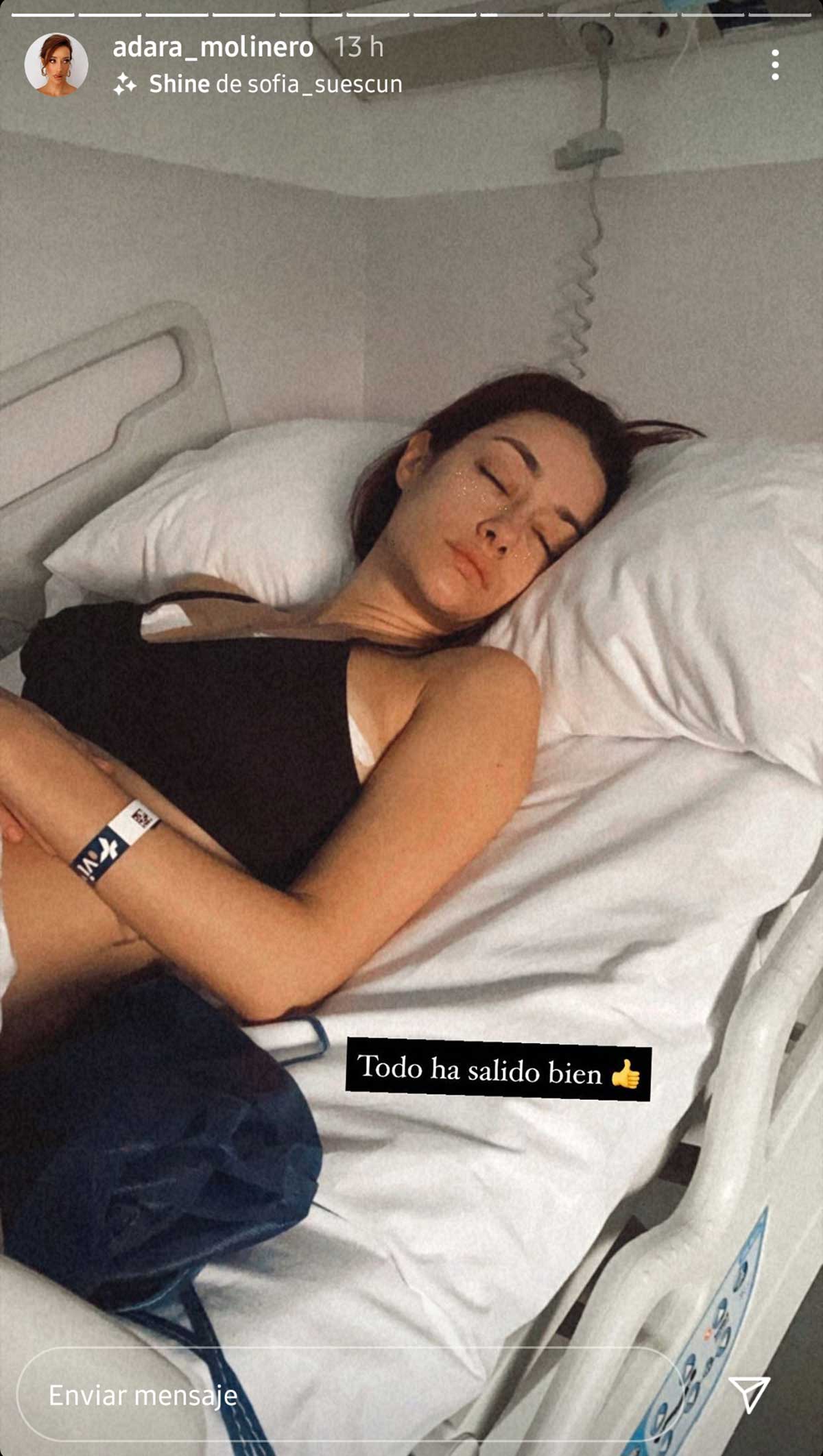 Adara Molinero cuenta cómo se encuentra tras su operación de pecho