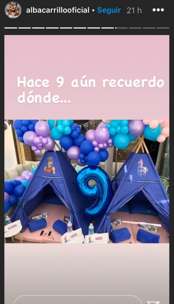Alba Carrillo sorprende a su hijo Lucas por su noveno cumpleaños